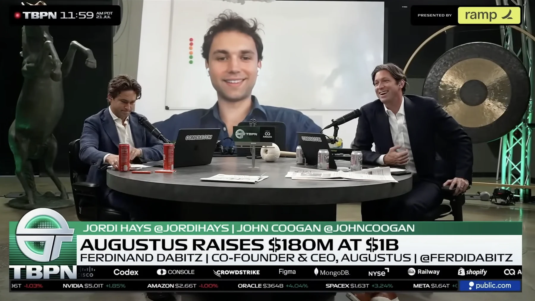 Ferdinand Dabitz discussing Augustus after the $180 million Series B