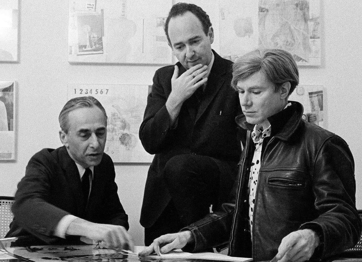 Leo Castelli Ivan Karp and Andy Warhol in the modern gallery model