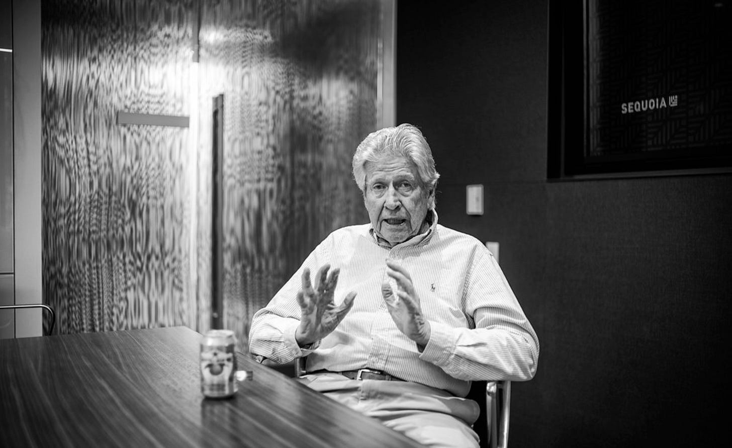 Don Valentine, founder of Sequoia Capital, and the activist venture-capital model