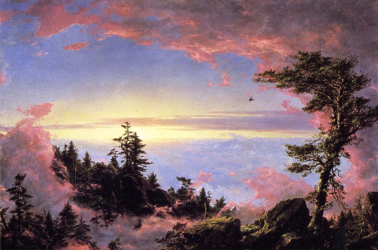 Frederic Edwin Church, Above the Clouds at Sunrise, cover artwork for Who actually makes money onchain?