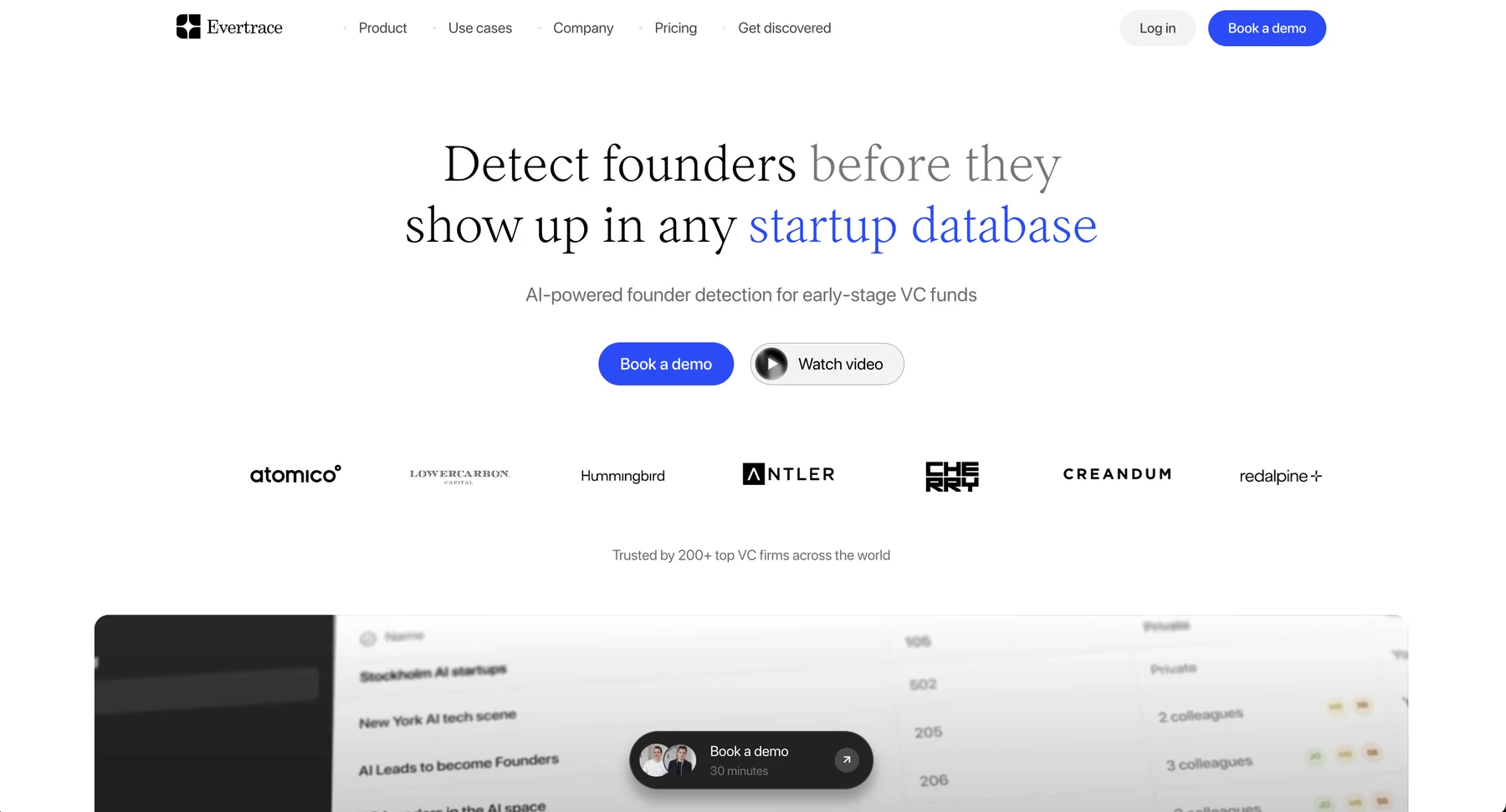 Evertrace founder detection platform for identifying startup formation signals before database visibility.