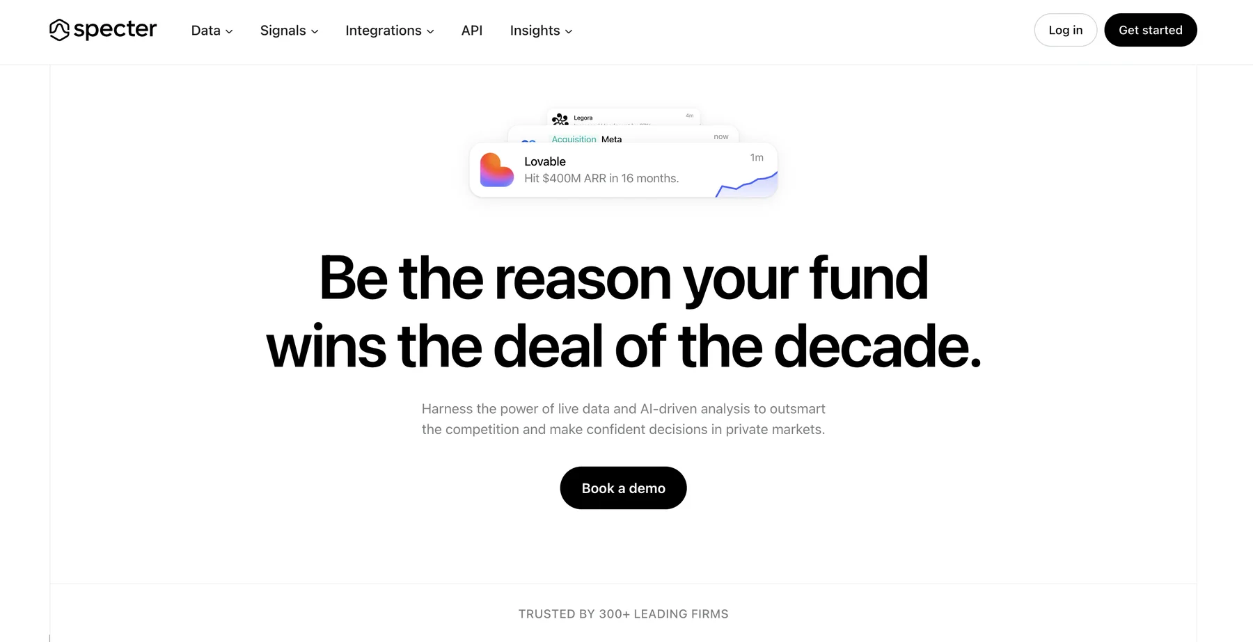 Specter private-market intelligence platform for startup and signal discovery.